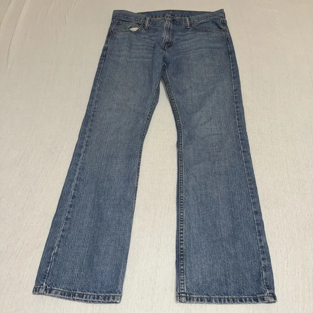 Levis 527 Low Boot Cut Jeans Mens 33x30 Denim Pants Excellent Condition